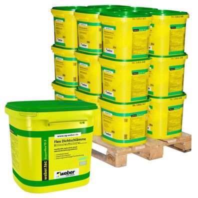 18x weber. tec Superflex D2 Flex 2k Dichtungsschlämme 24kg