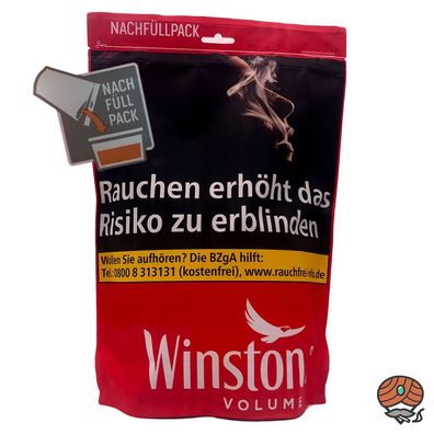 Winston Volume Red/Rot Tabak Nachfüllpack 185g Beutel