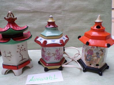 alte Rauchverzehrer Porzellan Pagoden EHZ Eugen Heckelhammer Zehdenick ua