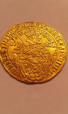 2 Dukaten 1630 Sachsen Johann Georg I. ca. 6,92g Gold 100 Jahre Augsburger Konfession