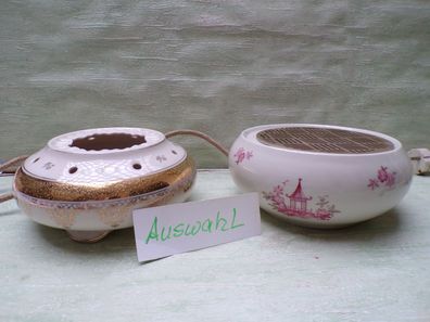 alte Stövchen Lampe Rauchverzehrer ? "elektrisch Kerafina Ilmenau Henneberg