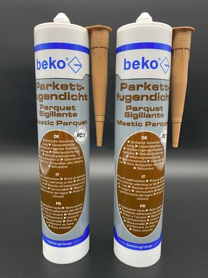 2x beko Parkettfugendicht 310ml Eiche Dunkel Fugenmasse Fugendicht Dichtmasse