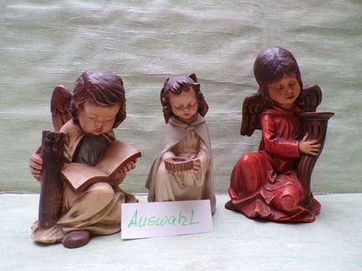 Germany Achatit Naturstein Handarbeit Engel mit Kerzenständer