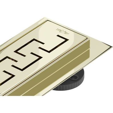 Mexen Flat 360° M15 linearer Duschablauf 50 cm, Gold - 1524050-40