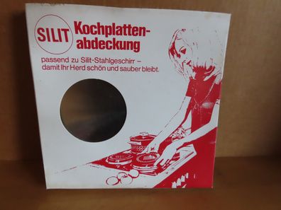 Herdabdeckplatten silbern 2-er Set 1x 20cm Ø + 1x 16 cm Ø Silit