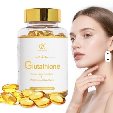 Liposomales Glutathion 120 Kapseln | Hautaufhellung Anti-Aging Vitamin Kollagen