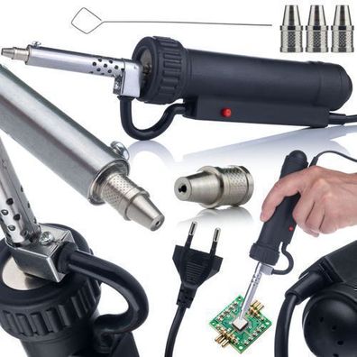 Rosfix Entlötpistole Electric PRO – 350W Absaugung | 3 Düsen, 220V EU