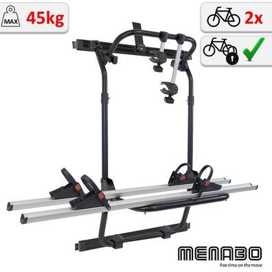 Fahrradträger Hecktür 2 Räder Menabo Tremont E-Bike fähig Mercedes Sprinter 06
