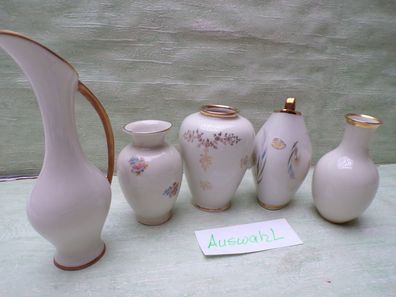 alte Vasen 11-19cm Eversberg Schirnding Alka Rosemarie Winterling Thomas Ivory