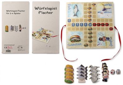 Mensch ärgere Dich nicht "Fischer-Edition" - Maritimes Holzspiel
