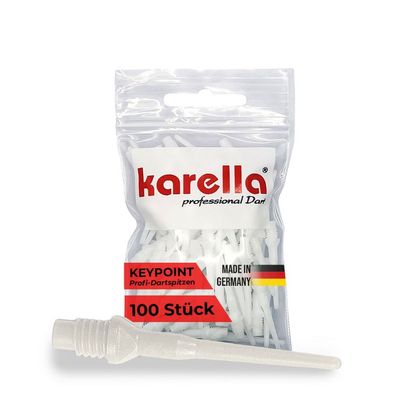 Dartspitzen - Keypoint-Special - 2 BA - 100 Stück Packung - weiß