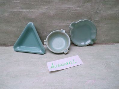 Keramik Aschenbecher grün-türkis Ideal Standard Germany 409 Hirschau 206