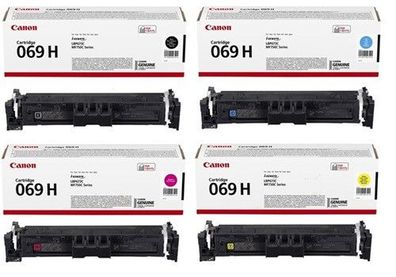 Original Canon 069H Toner 4er SET Multipack schwarz cyan magenta gelb
