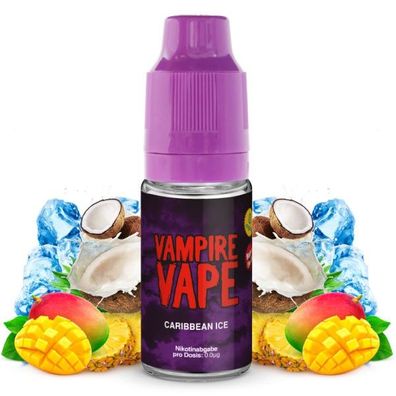 Vampire Vape - Caribbean Ice Liquid (10 ml) - Tropischer Eis-Mix