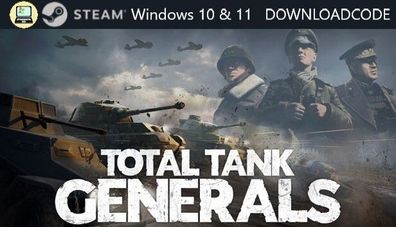 NEU PC Computer Spiel Total Tank Generals für Windows 10 11 STEAM Download Code
