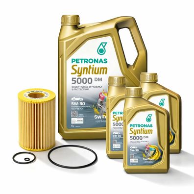 8L Petronas 5W30 Motoröl 229.52 + Ölfilter für Mercedes OM642 V6 CDI A6421800009