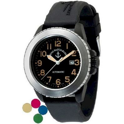 Zeno-Watch - Armbanduhr - Herren - Jumbo Biker Automatik - 6412-bk1-a15-SET