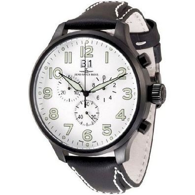 Zeno-Watch - Armbanduhr - Herren - Super Oversized Chrono - 6221-8040Q-bk-a2
