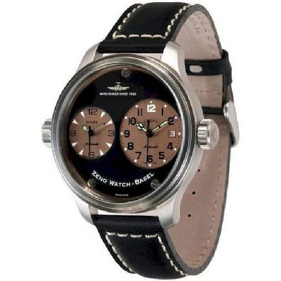 Zeno-Watch - Armbanduhr - Herren - OS Pilot Dual Time - 8671-b16