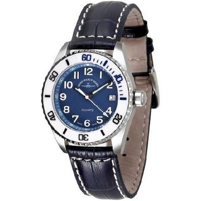 Zeno-Watch - Armbanduhr - Damen - Diver Ceramic Medium Size blue - 6642-515Q-s4