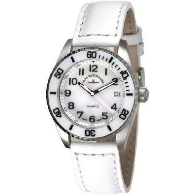 Zeno-Watch - Armbanduhr - Damen - Diver Ceramic Medium Size white - 6642-515Q-s2