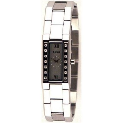Zeno-Watch - Armbanduhr - Damen - Baguette 14 Swarowski Crystalls - 8113Q-c3M