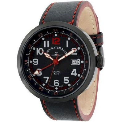 Zeno-Watch - Armbanduhr - Herren - Chrono - Rondo - B554Q-GMT-bk-a17