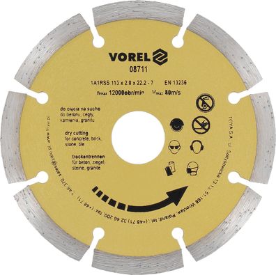 Diamanttrennscheibe 115x22,2mm