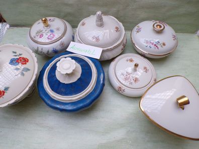 Deckeldose Bonboniere Konfektschale Vohenstrauß Kirchenlamitz Alka Kronach uva