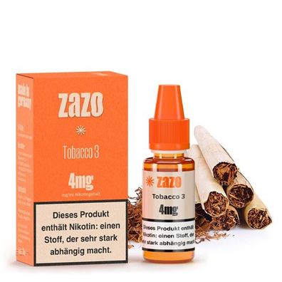 ZAZO Classics - Tobacco No. 3 Liquid (10 ml) - Authentisches Zigarren-Aroma