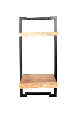 Wandregal Regal Wandboard aus Akazie mit Metallgestell