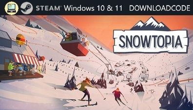 NEU PC Computer Spiel Snowtopia Ski Resort Builder für Windows 10 11 STEAM Code