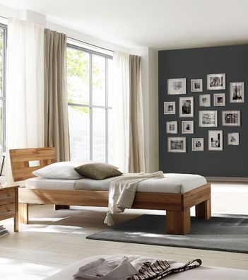 Einzelbett Komfortbett 90x200 Kernbuche - (2150)