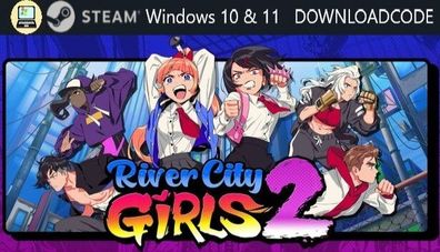 NEU PC Computer Spiel River City Girls 2 für Windows 10 11 STEAM Download Code
