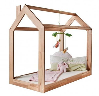 Babybett Kinderbett Spielbett Kuschelbett Kernbuche 70x140 - (4188)