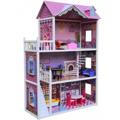 Kinderspielzeug-Holzset Puppenhaus - (3775)