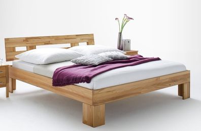 Komfortbett 200x200 Doppelbett Kernbuche - (2943)