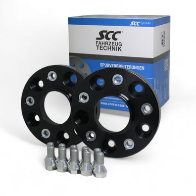 SCC Spurverbreiterungen Spurplatten 2x25mm 13114BWS Für Volkswagen Corrado Golf