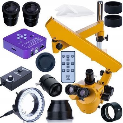 Rosfix Trinokular Stereomikroskop 7–45x – 51MP 4K Kamera | LED, Barlow 0.5x