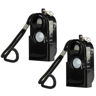 2x Personenalarm mit Bewegungsmelder + Licht 100dB