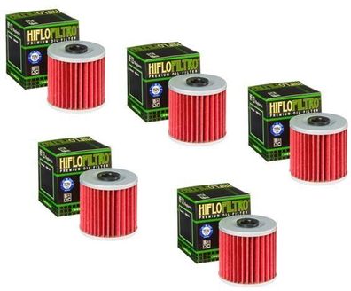 5x Hiflo HF123 ?lfilter oilfilter passt an Kawasaki Kef 300 01-03 Kfx Kl Klf Klx