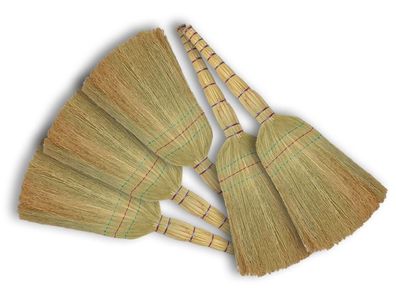 Strohbesen Reisstrohbesen 5 x 88 cm Hofbesen Stallbesen Straßenbesen Besen