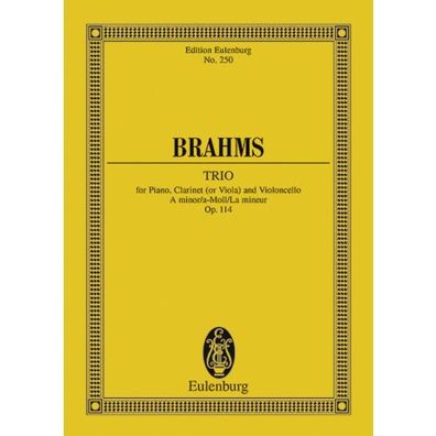 Trio a-Moll op. 114 Studienpartitur Noten