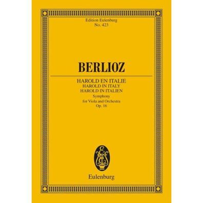 Harold in Italien op. 16 Studienpartitur Noten