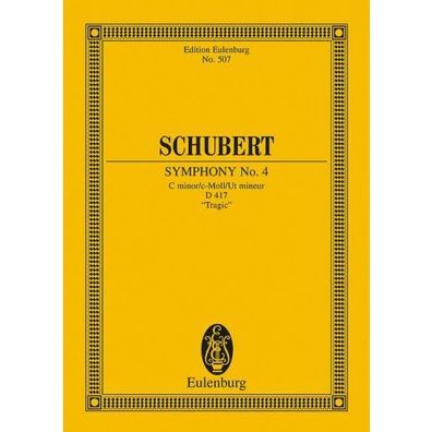 Sinfonie Nr. 4 c-Moll D 417 Studienpartitur Noten