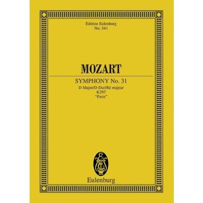 Sinfonie Nr. 31 D-Dur KV 297 Studienpartitur Noten