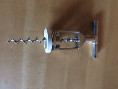 Korkenheber, Korkenzieher Kapselheber silbern Monopol DBGM