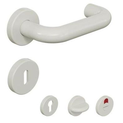 HEWI 111 Rosettengarnitur Kunststoff lichtgrau Drückergarnitur Griff