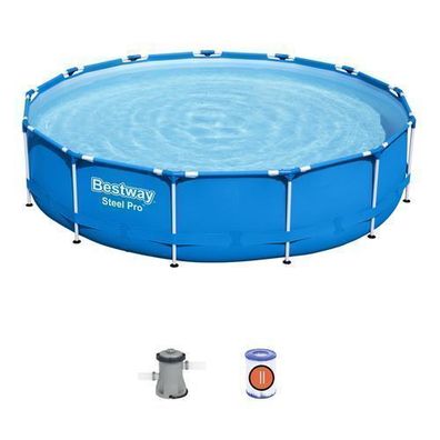 Pool Bestway® Steel Pro? Frame 396 x 84 cm mit Filterpumpe Bestway