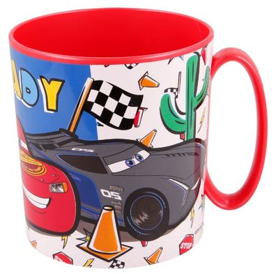 Disney Cars Becher Mikrowellengeeigneter Kunststoffbecher 390?ml – Motivbecher